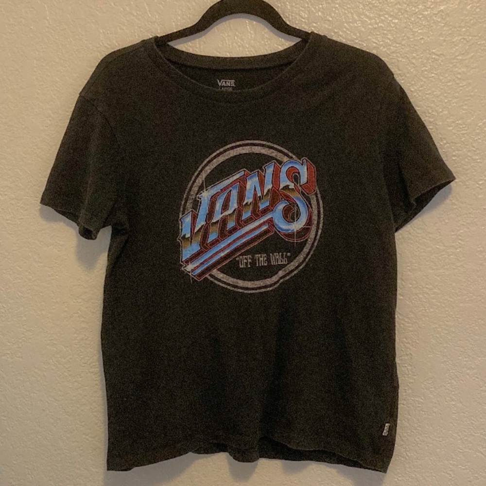 Vans Black Graphic Tee Size L